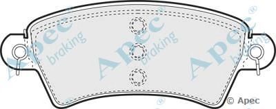 APEC BRAKING pad1107 -  Комплект тормозных колодок, дисковый тормоз
